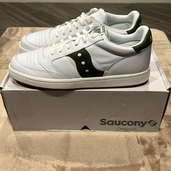 Saucony Jazz Court White Black shoes S70555-5 Size 8.5 - Picture 4 of 8